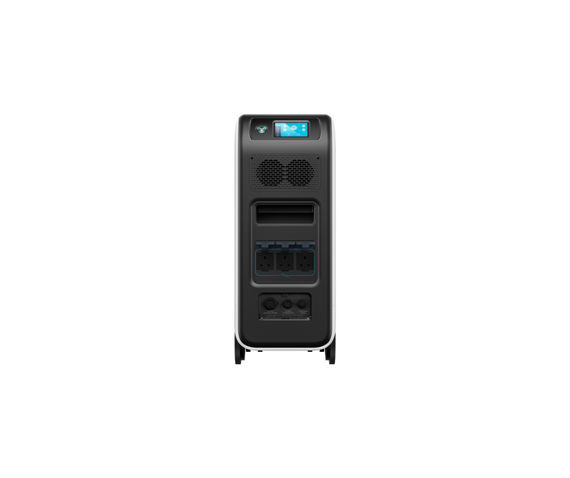 Camper Elite 500 high-output portable power station with 5100Wh capacity, 3000W rated power, and digital display