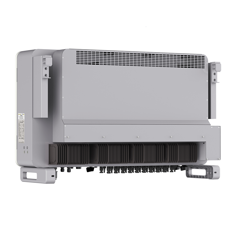 Rear ventilation and port panel of Alloy GN136KTR3 solar inverter with integrated cooling system